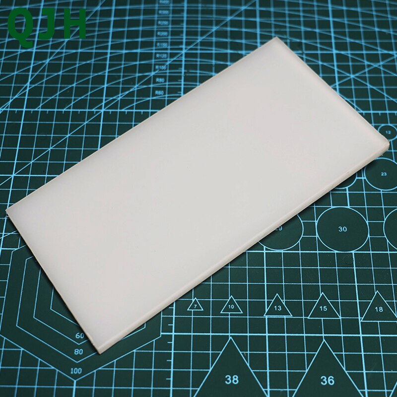 20 x 10 cm, PVC, weiße Gummihammermatte, Lederhandwerkswerkzeuge zum Schneiden, Stanzen, Stempel, Desktop-Schutz-Sicherheitsmatte