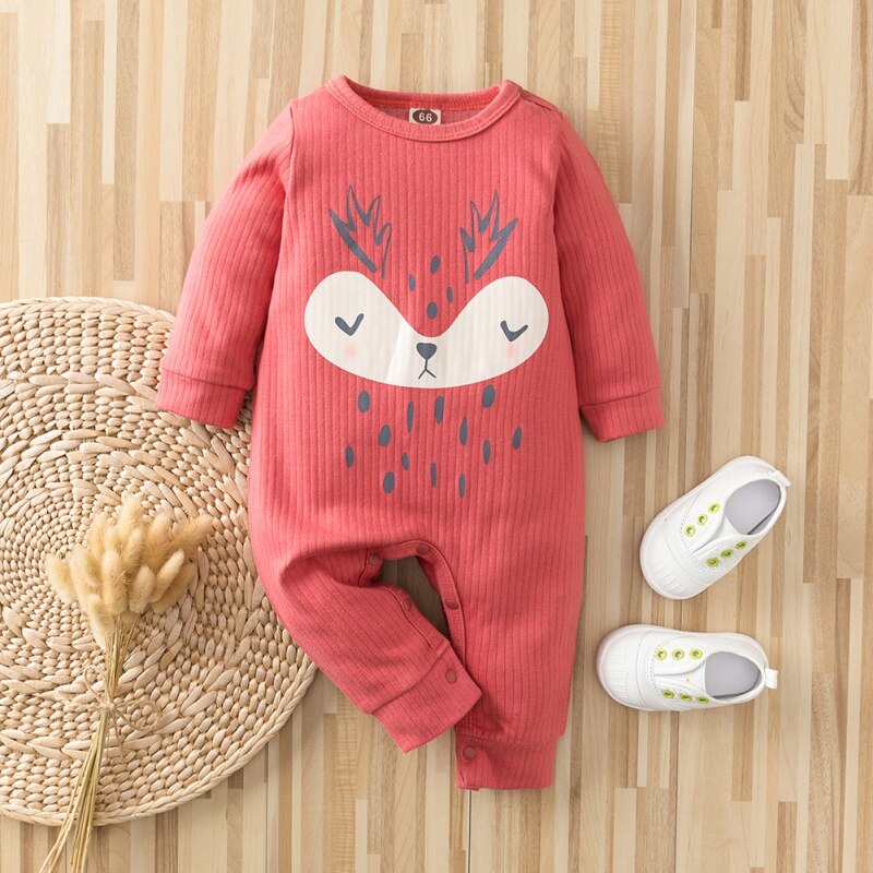 Autumn Kintted baby clothes full sleeve cotton infantis baby clothing romper cartoon costume ropa bebe newborn boy girl clothes