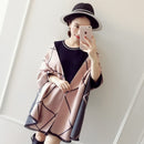 VISROVER Luxusmarke Frau Winterschal Mode weibliche Schals Kaschmir Handfeeling Winter Wraps Blumenwebart Winter Hijab Schal