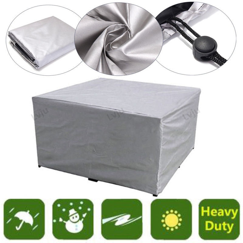 Lvju Waterproof Outdoor Patio Garden Furniture Covers Rain Snow Chair covers for Sofa Table Chair Dust Proof Cover
