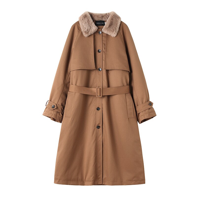 2021 Winter New Parka Korean Loose Cotton-Padded Clothes Women Padded Down Cotton Parkas Over The Knee Long Jacket