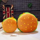 Nuevos juguetes de peluche con forma de hamburguesa, almohada creativa y divertida, muñeco de peluche, cojín, regalo para niños, juguetes de peluche de hamburguesa realistas