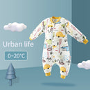 HappyFlute Baby 100% Baumwolle Schlafsack Langarm Winter Cartoon Split Leg Baby Cloth Fit 0~6 Year Baby