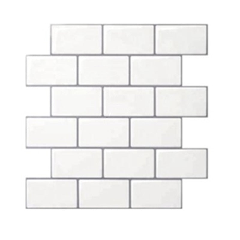 Home Decor Subway Off White Self Adhesive Wallpaper 3D Peel and Stick Wall Tiles for Kitchen and Bathroom Backsplash