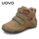 UOVO New Arrival School Shoes Mid-Calf Boys Hiking Fashion Sport Outdoor Children Casual Sneakers Size