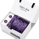 Joy Alice Hochzeit Männer Krawatten Geschenkbox Verpackung Männer Marke Luxus Krawatte Einstecktuch Seidenkrawatte Set Manschettenknöpfe Taschentuch