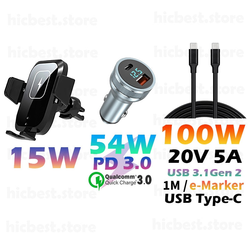 Cargador de coche inalámbrico de 15 W, soporte de teléfono para iPhone, cargador de inducción de carga inalámbrica para coche, soporte para iPhone 12 SE 11 8 Samsung S20