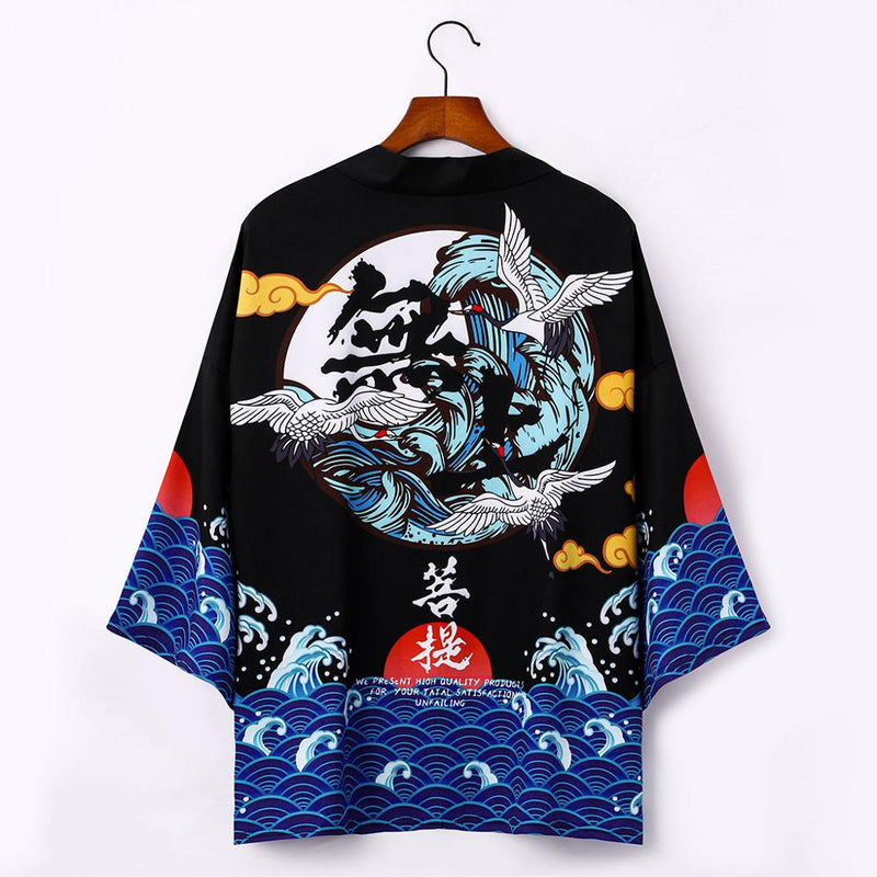 Japanese Kimono Cardigan Men Summer New Haori Samurai Kimonos Karate Streetwear Shirt Kimono Japones Mens Haori Yukata