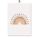 Sonnenschein Liebe Zahl Brief ABC Wandkunst Leinwand Malerei Nordic Poster und Drucke Wandbilder für Kinderzimmer Schlafzimmer Dekor