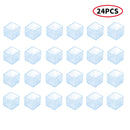 24Pcs Table Chair Leg Mat Rubber Caps Floor Protectors Cover Pads Furniture Foot Chair Leg Tips End Caps Covers Floor Protectors