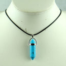Natural stone Quartz crystal Turquoises tiger eye Opal aventurine endulum Pendant for diy lJewelry making necklace Accessories