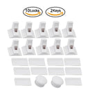 12 + 3 Stück Magnetische Kindersicherung Kinderschutz Baby Sicherheitsschloss Schubladenriegel Schranktürschloss Limiter Infant Security Locks