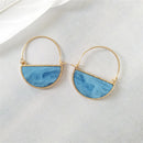 Pendientes de mujer temperamento geométrico Irregular de restauración de formas antiguas pendientes redondos pendientes de Metal al por mayor 002