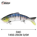 Swimbait Large Fishing Lures Hard Bait Weights 145g Swim Bait Bass Whopper Isca Artificial Articulos De Pesca Salt Water Lures