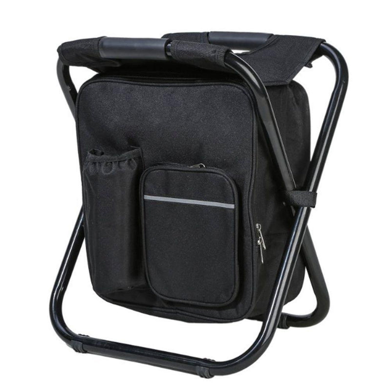 2 in 1 Klappbarer Angelstuhl Tasche Angelrucksack Stuhlhocker Praktisch verschleißfest für Outdoor-Jagd-Kletterausrüstung