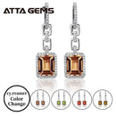 Zultanit-Sterlingsilber-Tropfenohrring 925 Schmuck für Frauen, geschäftliche Anlässe, geschaffener Zultanit-Farbwechsel im klassischen Stil