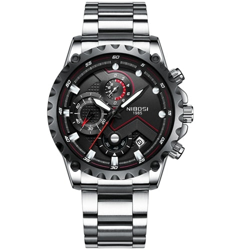 Reloj NIBOSI para hombre, relojes deportivos de esfera grande, reloj militar de moda para hombre, reloj de pulsera de cuarzo para hombre, reloj Masculino