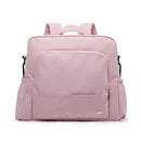 Soboba Wasserdichte rosa Wickeltasche für die Babypflege, multifunktionaler Wickelrucksack mit großer Kapazität, Reisetasche mit 2 Riemen