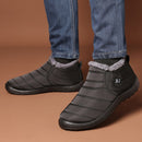 Winterschuhe für Herren Stiefel zum Hineinschlüpfen warme Pelz-Winter-Turnschuhe Herren-Schneestiefel wasserdichte Stiefeletten Chaussure Homme Mans Footwear