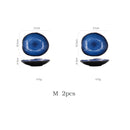 KINGLANG 1/2/4-teilige nordische Keramik-Nahrungsmittelteller, Haushaltskeramik, unregelmäßige Teller, Salatteller, Geschirr