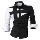 jeansian Spring Autumn Features Shirts Men Casual Long Sleeve Casual Male Shirts Zipper Decoration (No Pockets) Z015