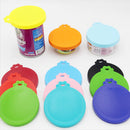 Portable Silicone Dog Cat Canned Lid Pet Food Cover Storage Fresh-keeping Lids