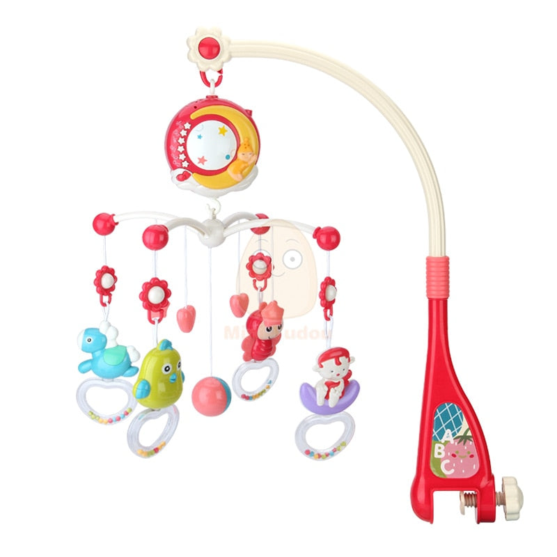 Baby Rattles Crib Mobiles Toy Holder Rotating Mobile Bed Bell Musical Box Projection 0-12 Months Newborn Infant Baby Boy Toys