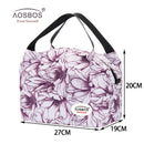 Aosbos Fashion Portable Insulated Canvas Lunch Bag 2020 Thermal Food Picknick Lunch Bags für Damen Kinder Herren Cooler Lunch Box Bag