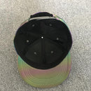 Bunte reflektierende leichte Baseballmütze verstellbare Hip-Hop-Hüte Snapback Damen / Herren Rainbow Night Reflective Club Hat Streetwear