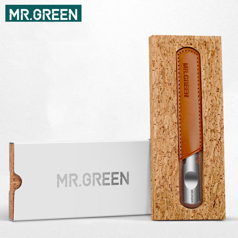 MR.GREEN Professional Imports of stainless steel metal nail file Buffer Double Side manicure tools small rubbing polishing strip