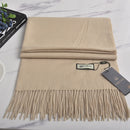 VISROVER neue 32 Farben Frau Winterschal Mode weibliche Schals Kaschmir handfeeling Winter Wraps einfarbig Winter Hijab Schal