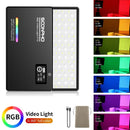 soonpho RGB LED Camera Light Full Color Output Video Light Kit Dimmable 2500K-8500K Bi-Color Panel Light CRI 95+
