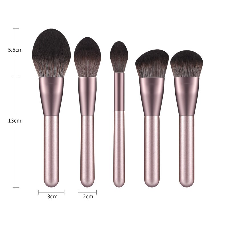12 Pcs/Set High Quality Makeup Brushes Set Buffs Fiber Wool Facial Blending Brushes Kit