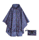 Freesmily - Chubasquero de moda para mujer, impermeable, capa de poncho de lluvia con capucha para senderismo, escalada y turismo