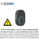 Intelligente drahtlose Türklingel Startseite Willkommen Türklingel Wasserdicht 300 m Remote Smart Door Bell Chime EU UK US Plug Optional