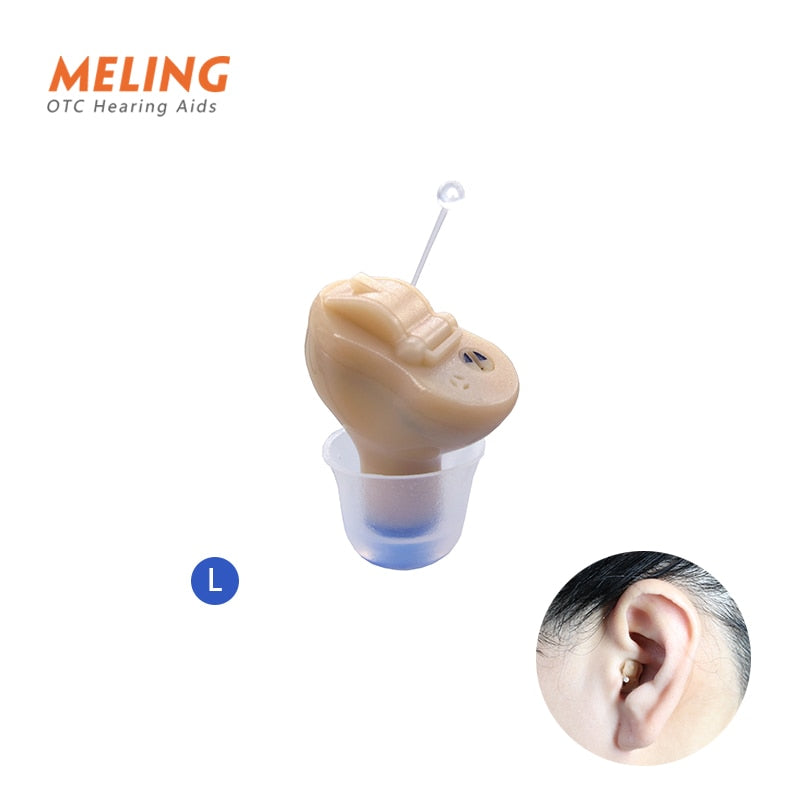 Meling Q10 Drahtlose Hörgeräte Mini CIC Unsichtbares Hörgerät Sound Amplifier Ear Hearing Portable für gehörlose ältere Dropship