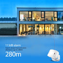 Drahtloser Willkommensalarm Türklingel PIR Store Shop Entry Bewegungssensor Infrarotdetektor Induktion Türklingel 5 Funktionen Nachtlicht