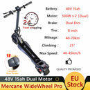 EU Stock inkl. MwSt. Mercane WideWheel Pro Kickscooter 48V 1000W Smart Electric Scooter Dual Motor Patinete Electrico 40km/h
