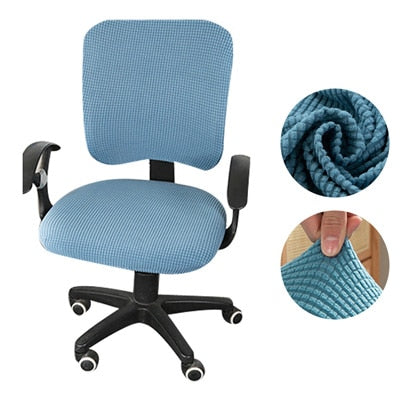 Thicken Solid Office Computer Chair Cover Spandex Split Seat Cover Universal Office Anti-dust Armchair Cover