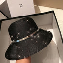 2020 New Women Beach Hat Wide Brim Straw Hat Anti UV UPF50 Floppy Sun Hat Cap Foldable Summer Hat Kentucky Derby Breathe Freely