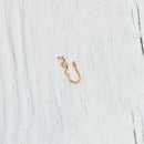 925 Silber Fake Piercing Nasenring Boho Septum Ring Handarbeit Gold gefüllt Faux Septum Schmuck Ring Punk Hoop Schmuck