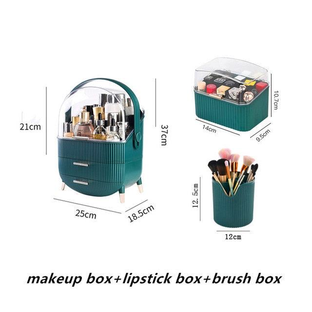 Makeup Organizer For Cosmetic Large Capacity Cosmetic Storage Box Organizer Desktop Jewelry Nail Polish Makeup Drawer Container