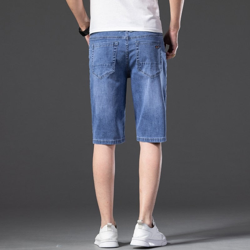 2021 neue Art und Weise Mens zerrissene kurze Jeans Marke Kleidung Bermuda Sommer Baumwolle Shorts atmungsaktive Denim Shorts männlich