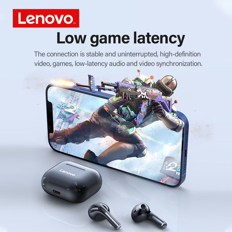 Lenovo LP40 LP6 LP12 LP50 LP60 LP80 Auriculares inalámbricos TWS Auriculares Bluetooth Estéreo dual Auriculares deportivos Manos libres Auriculares bajos