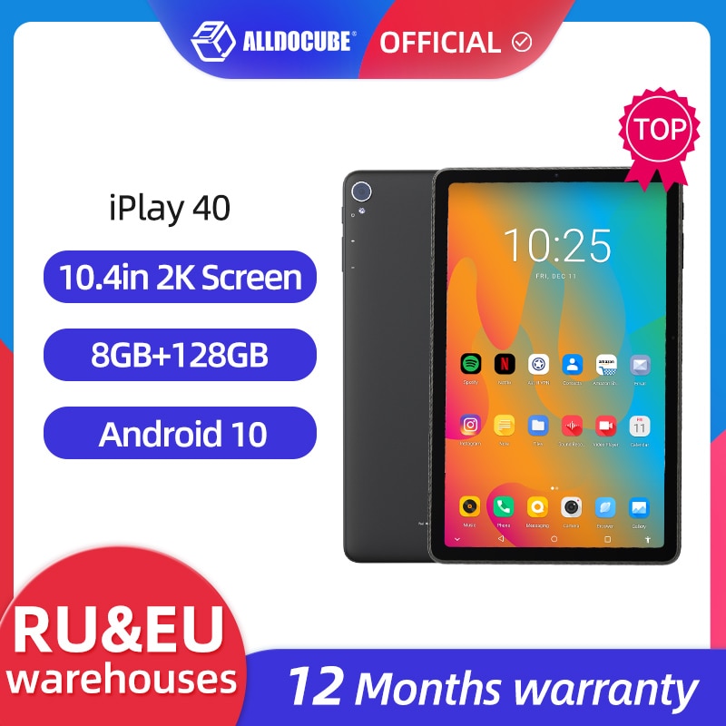 ALLDOCUBE iPlay 40 Tablet Android 2000*1200 IPS 8GB RAM 128G ROM One Cell Octa Core Telefon Tablet PC Dual 4G LTE BT5.0 CPU T618