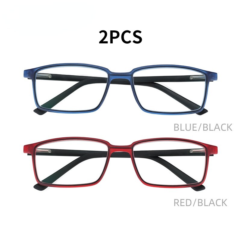 ZENOTTIC Anti Blue Light Blocking Reading Glasses For Men Women Square Full Frame Frame Antireflective Coated Non Spherical Lens