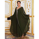 Eid Mubarek Kaftan Abaya Dubai Turkey Hijab Muslim Dress Abayas For Women Caftan Marocain Islamic Clothing Robe Djelaba Femme