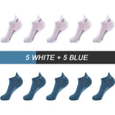 10Pairs High Quality Men Ankle Socks Breathable Cotton Sports Socks Mesh Casual Athletic Summer Thin Cut Short Sokken Size 38-48