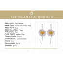 Lotus Fun Echt 925 Sterling Silber 18 Karat Gold Handgemachter Feiner Schmuck Süße Blühende Mohnblumen Ohrringe für Frauen Brincos