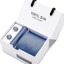 Joy Alice Hochzeit Männer Krawatten Geschenkbox Verpackung Männer Marke Luxus Krawatte Einstecktuch Seidenkrawatte Set Manschettenknöpfe Taschentuch
